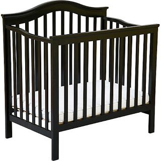 gothic black baby crib