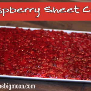 Raspberry Sheet Cake {from Pam at Over the Big Moon} thumbnail