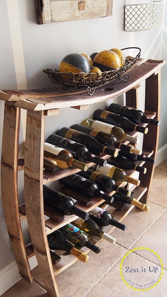 Wine Barrel Stave Wine Rack All Things Thrifty