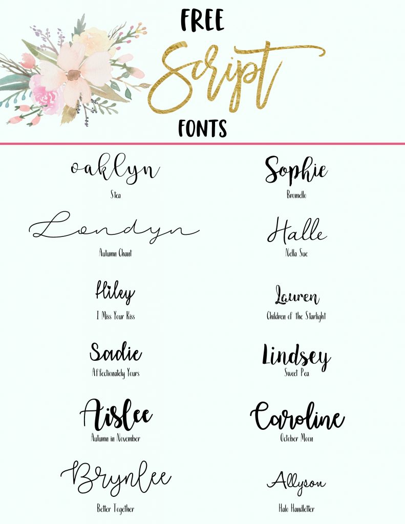 free calligraphy fonts mac download