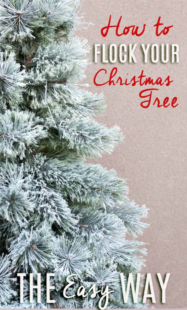 Easy Flocked Christmas Tree Instructions All Things Thrifty