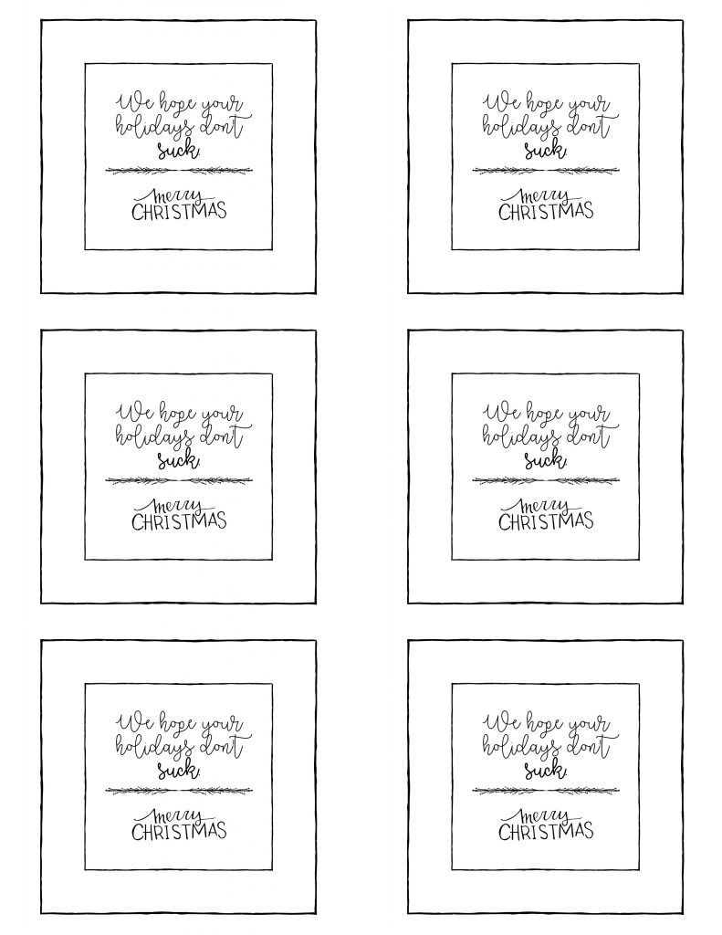 Stylish Christmas Neighbor Gifts + Free Printable Gift Tags